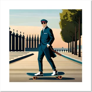 Napolean On a Skateboard - Historical Pop Culture Posters and Art